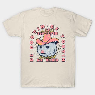 Rootin Tootin - Cowboy Advice | Poss Possum Opossum | Funny MEME T-Shirt